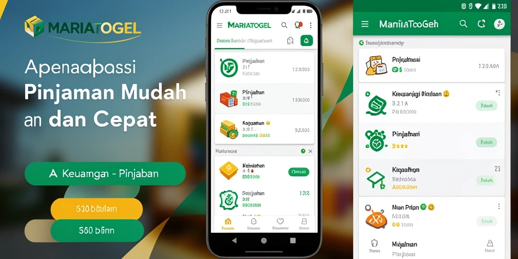 Tampilan antarmuka aplikasi MARIATOGEL saat mengajukan pinjaman.