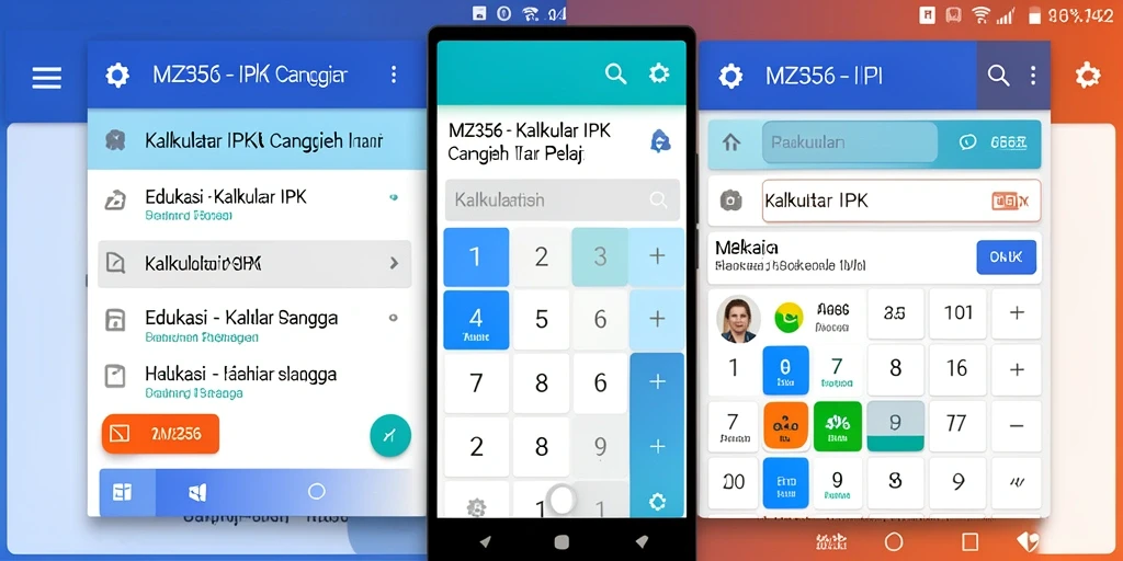 Antarmuka MZ356 yang intuitif untuk kalkulator IPK.