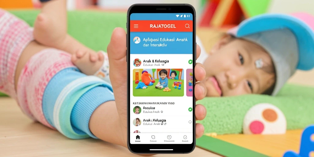 Antarmuka menarik dan ramah anak dari RAJATOGEL.