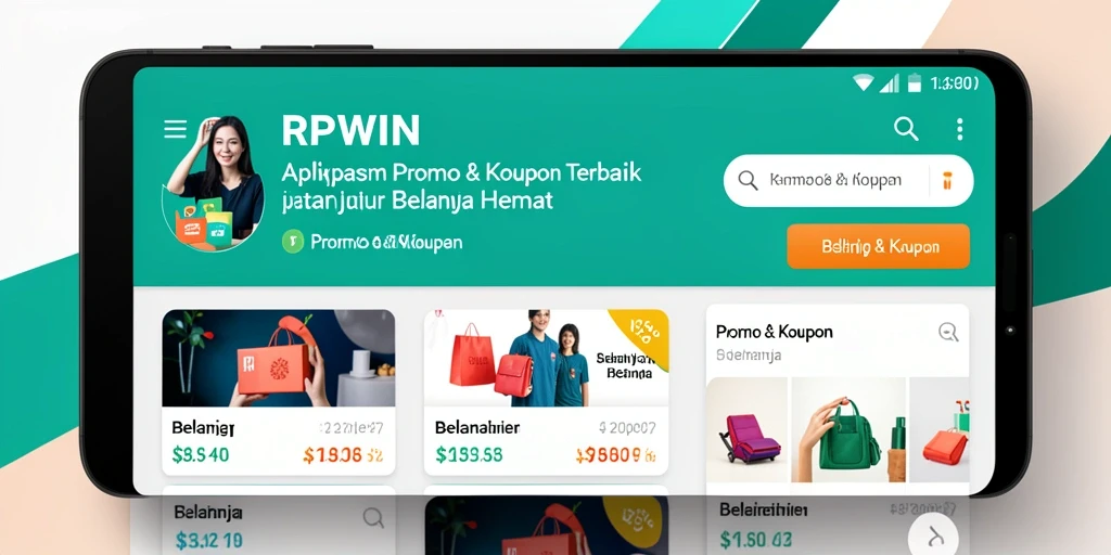 Tampilan antarmuka aplikasi RPWIN dengan fungsi Promo & Kupon.