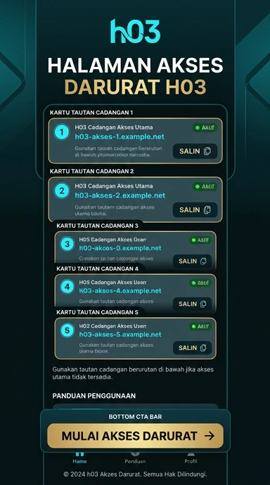 Halaman Link Alternatif h03 untuk Pengguna Android