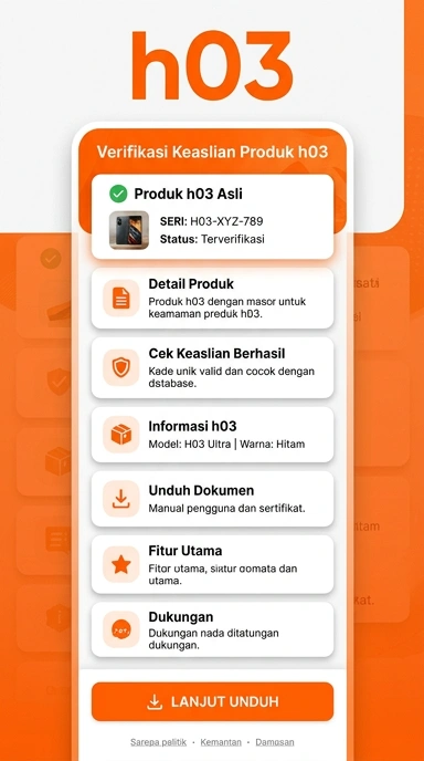 Halaman Resmi Kanal h03 untuk Pengguna Android